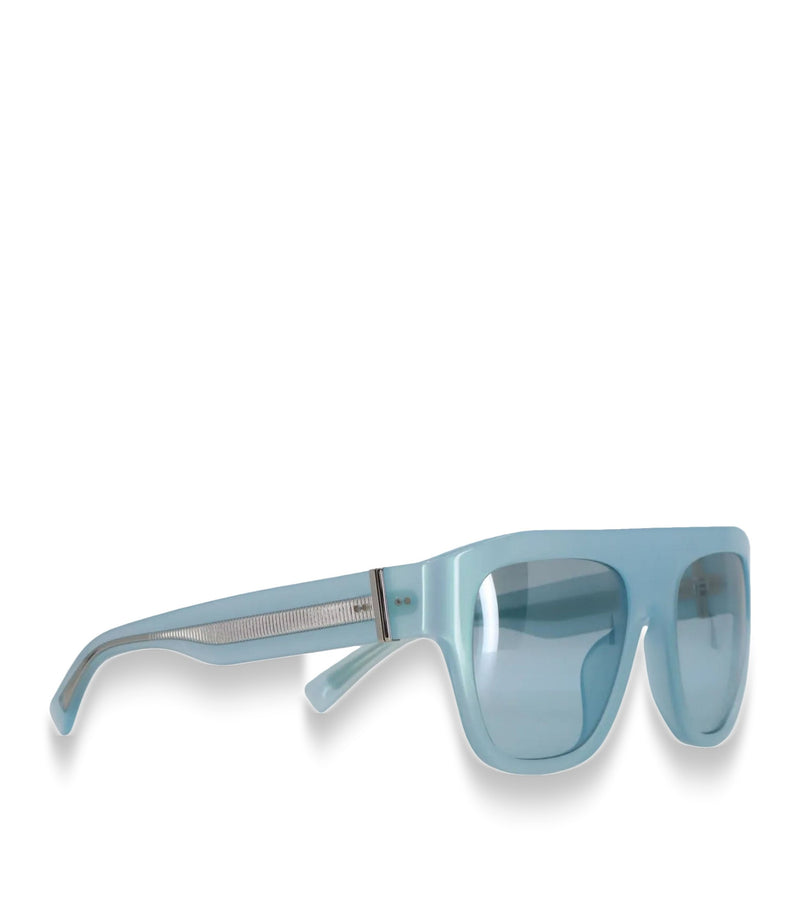 Dolce & Gabbana Sonnenbrille transparent blau modern minimalistisch Luxus Accessoire