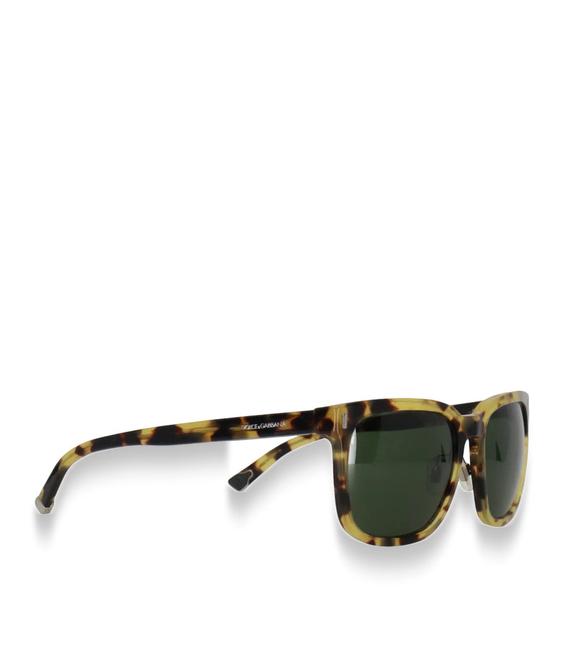 Dolce & Gabbana Sonnenbrille havana braun grün klassisch luxuriös Designer Accessoire