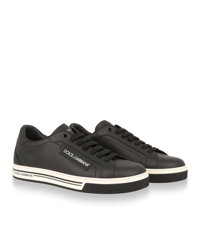 Dolce & Gabbana Sneaker schwarz aus Leder Größe 40 für Herren
