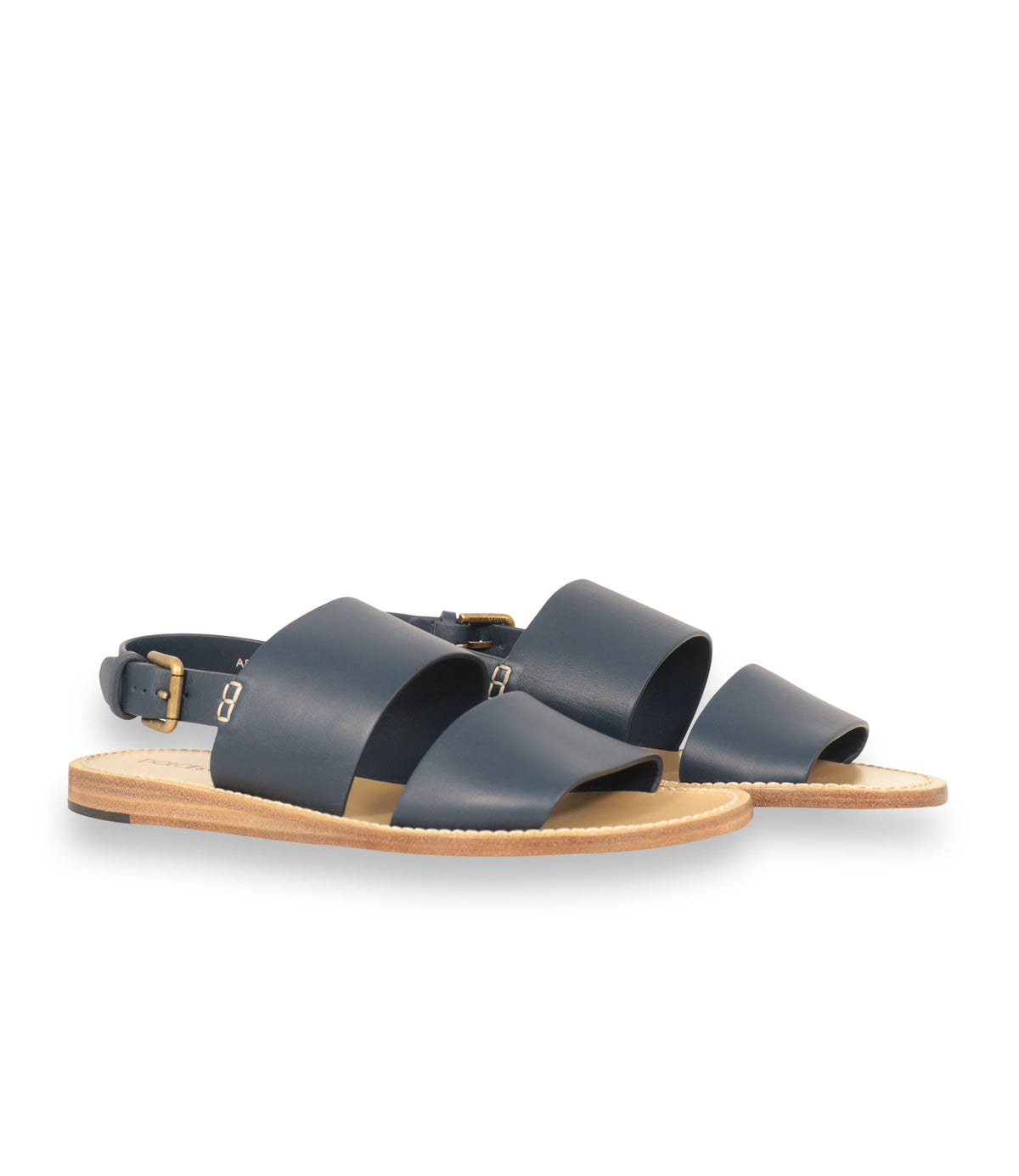 Dolce & Gabbana Sandalen blau Größe 42 Luxus Leder Sandalen