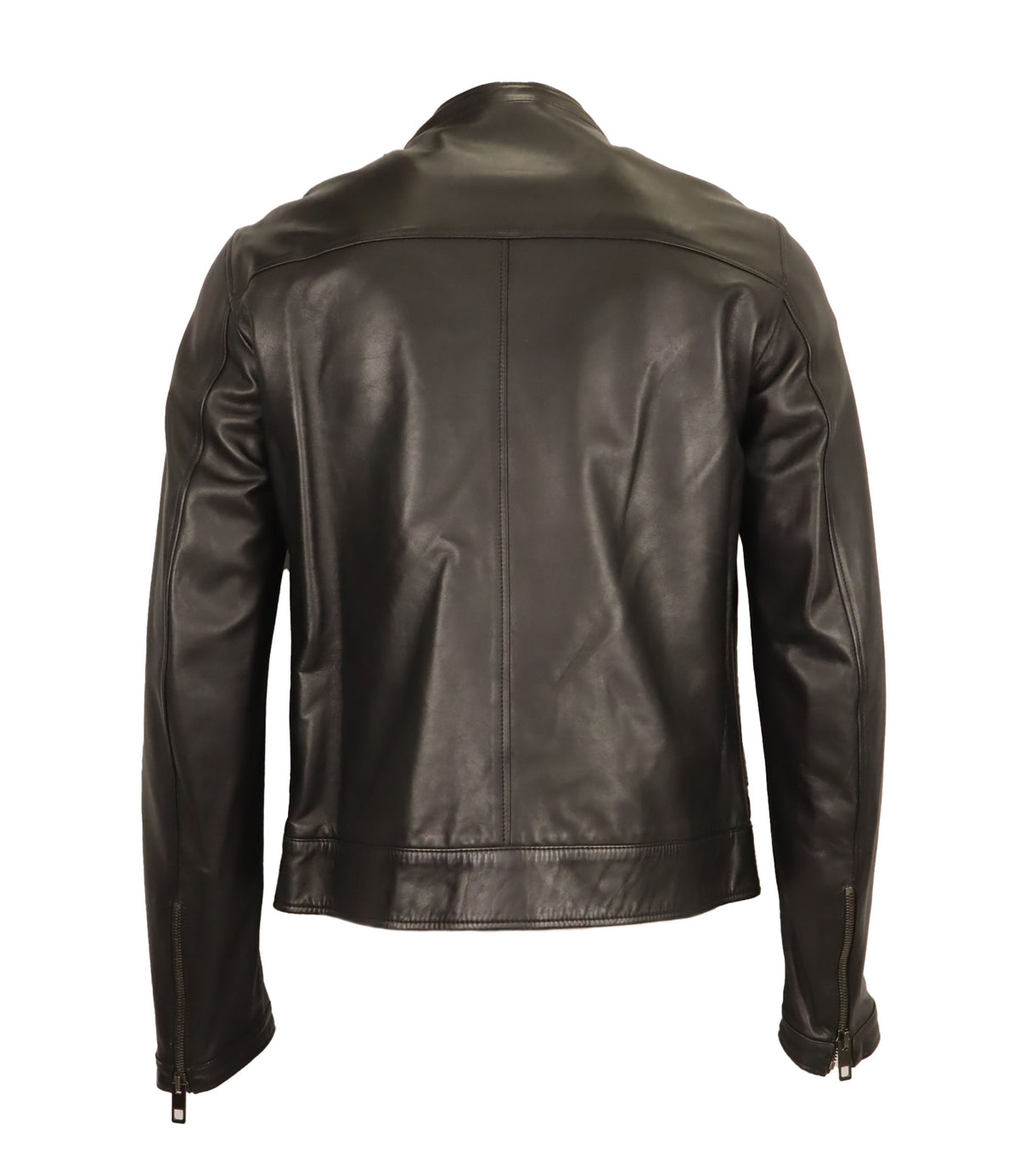Dolce & Gabbana Lederjacke schwarz Größe 54 Herren Designerjacke im Dolce & Gabbana Sale