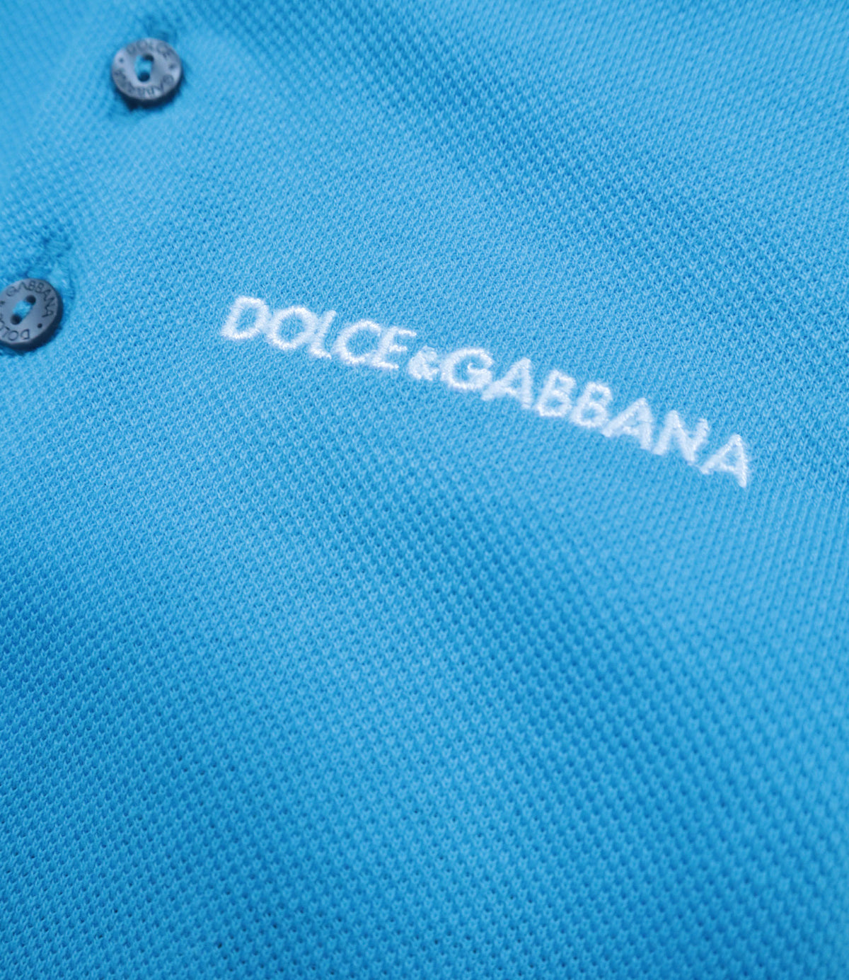 Dolce & Gabbana Baby Strampler hellblau aus Baumwolle Größe 3–6 Monate