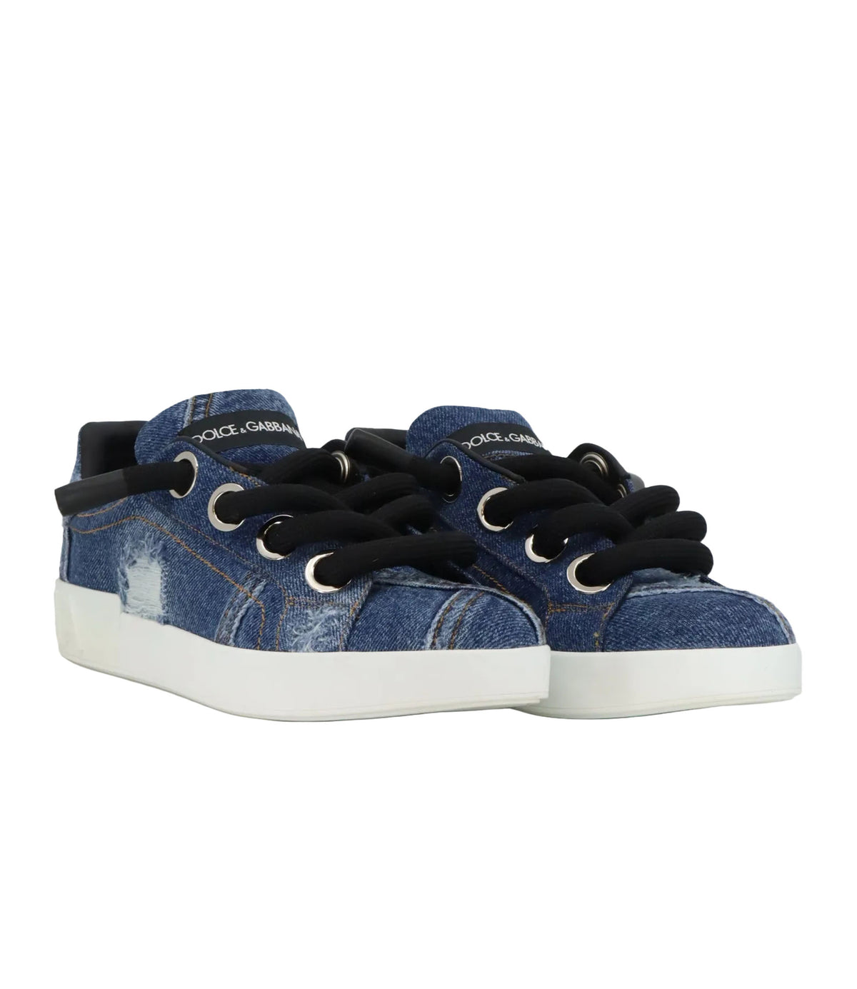 Dolce & Gabbana Sneaker Denim Blau Damen Größe 42
