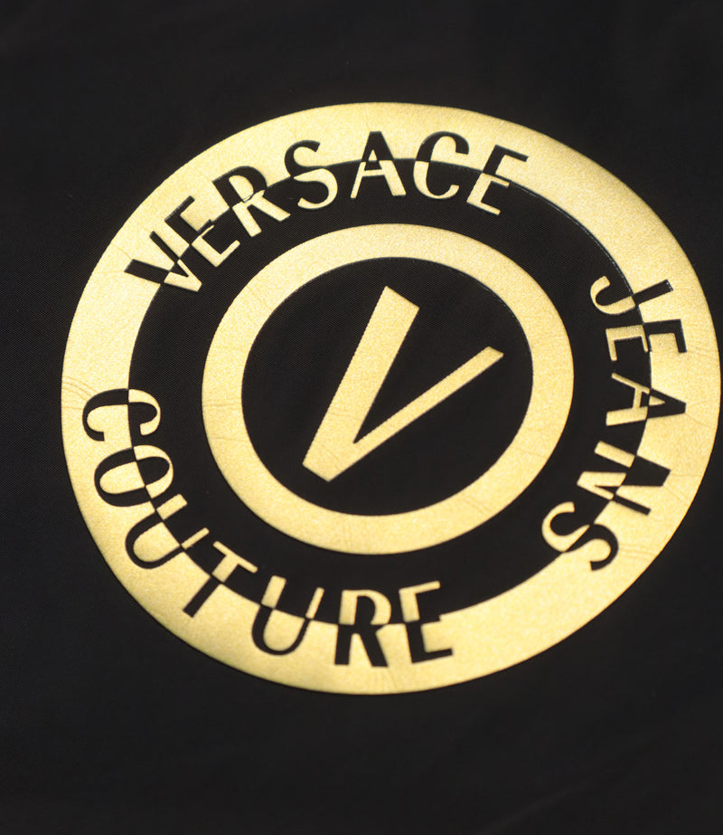Versace Jeans Couture Bomberjacke schwarz gold mit Barockmuster Größe 48