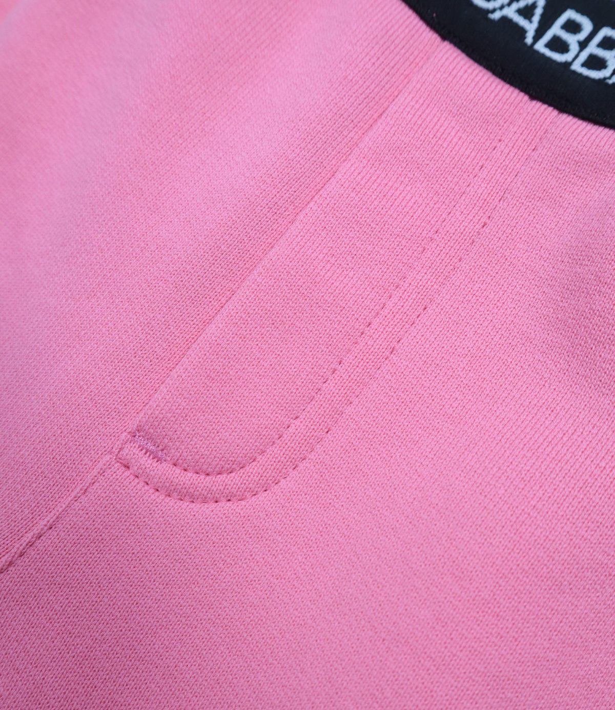 Dolce & Gabbana Jogginghose rosa aus Baumwolle mit Logo-Bund für Kinder