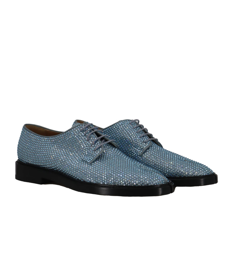 Maison Margiela Schnürschuhe hellblau Strass Größe 39