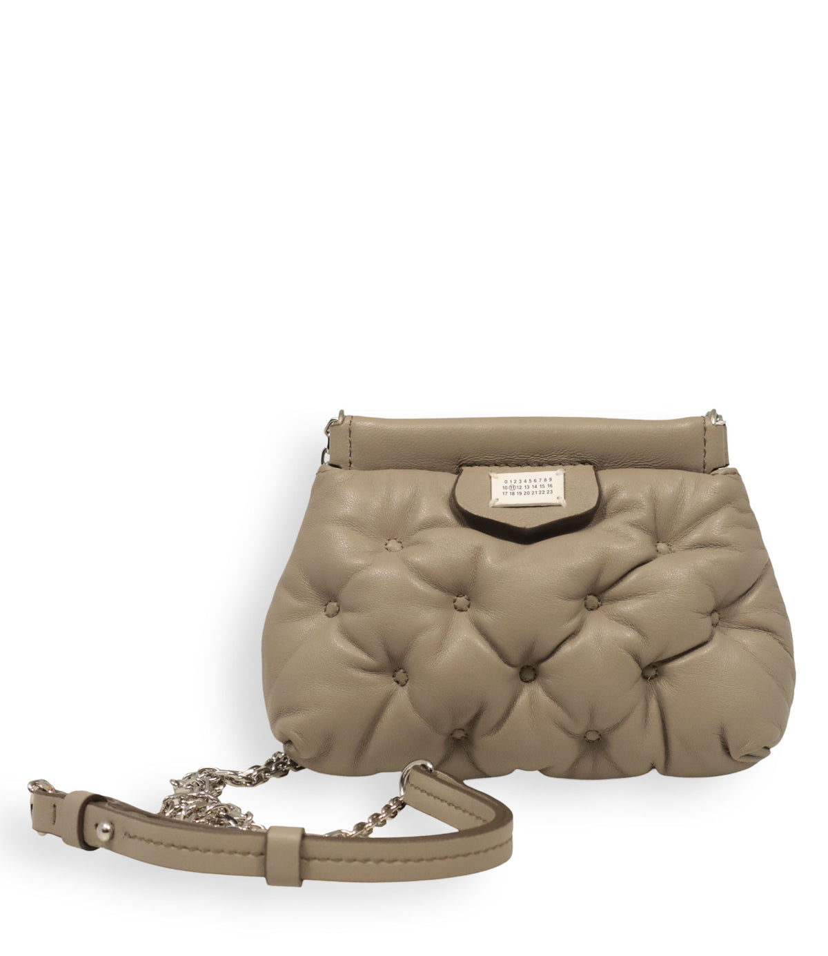 Maison Margiela Handtasche Beige gepolstert Leder Designer Tasche