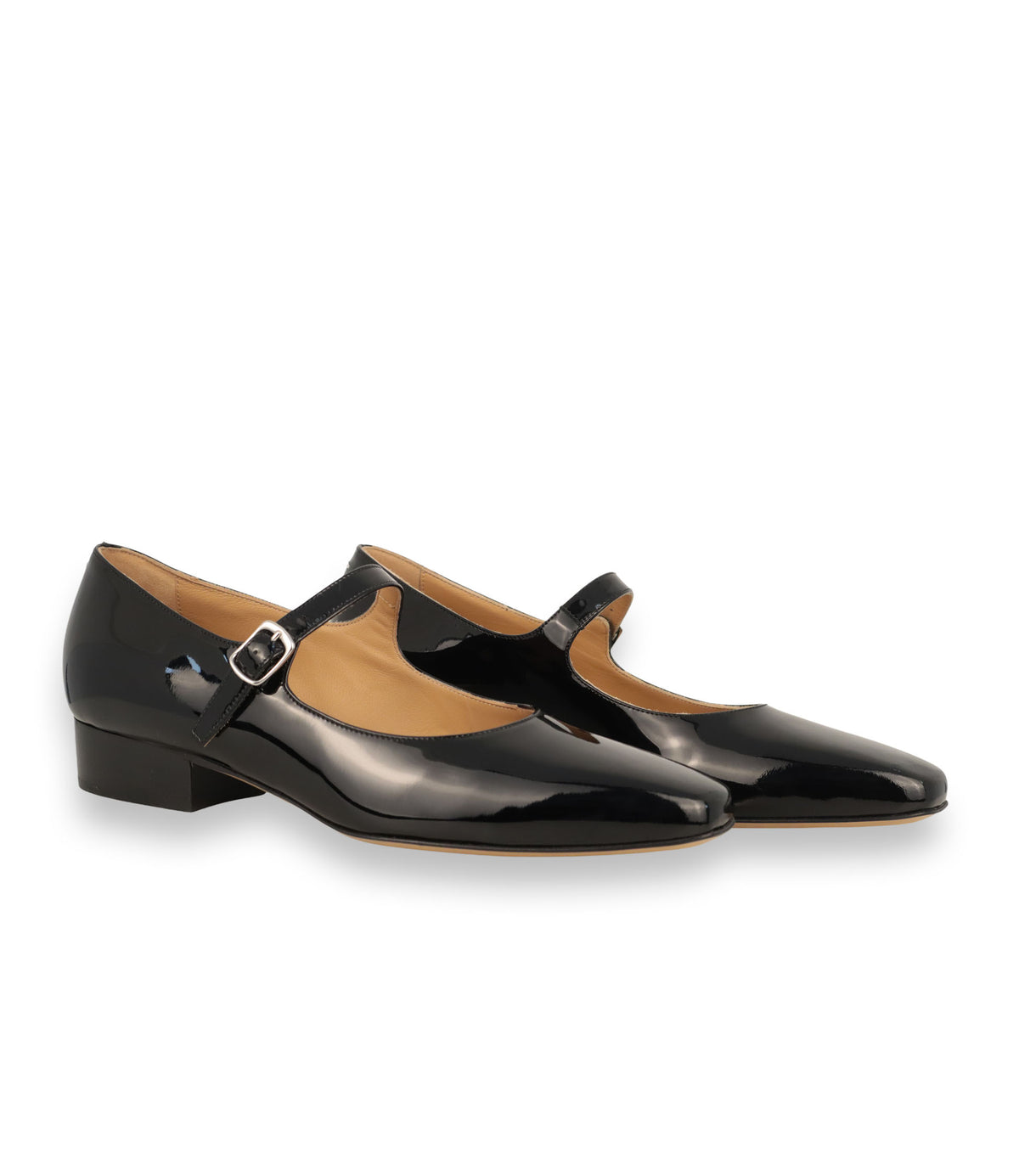 Maison Margiela Mary Jane Schuhe Größe 36 aus schwarzem Lackleder mit Riemenverschluss