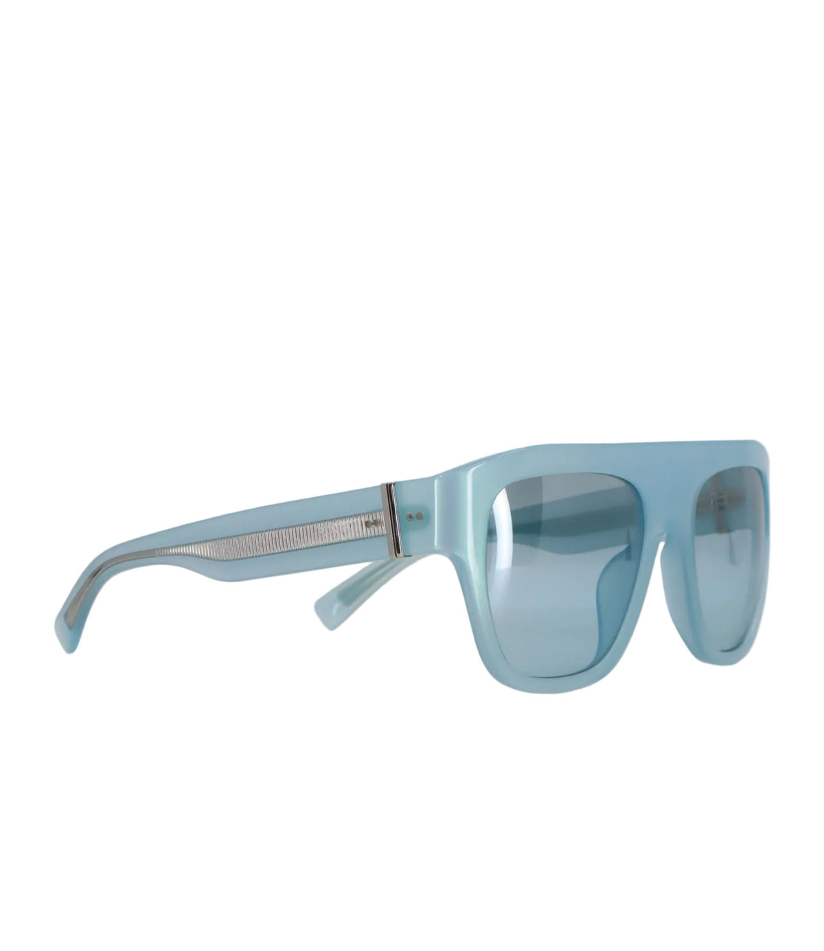 Dolce & Gabbana Sonnenbrille transparent blau modern minimalistisch Luxus Accessoire