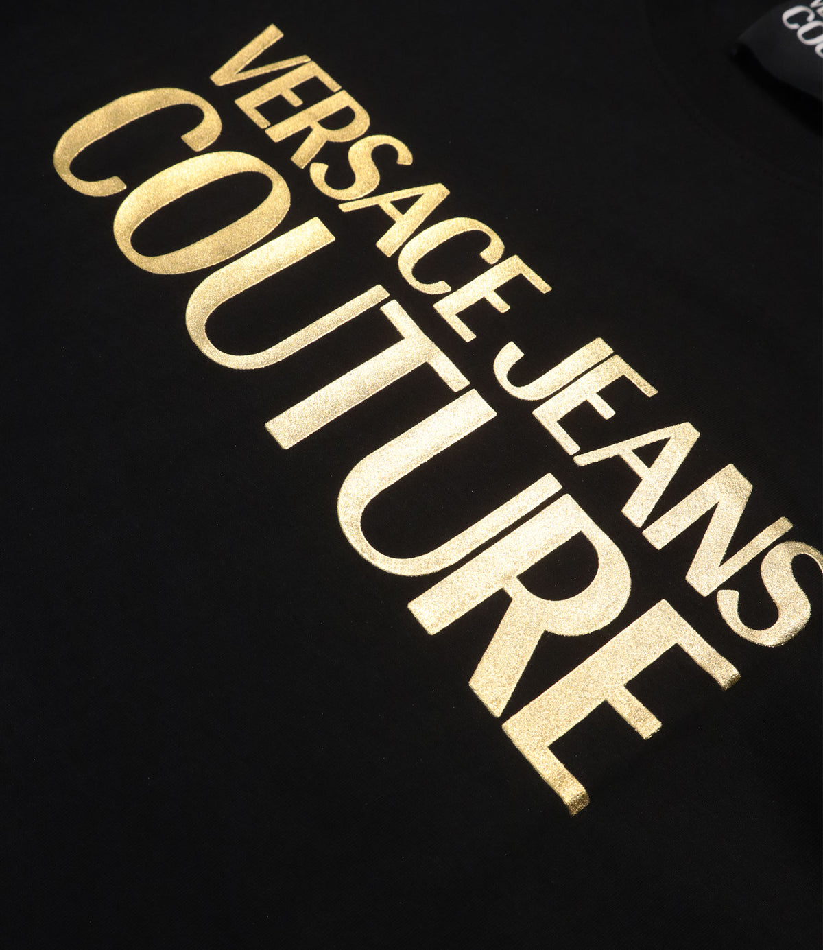 Versace Jeans Couture T-Shirt Schwarz Gold Größe L Herren Luxus Shirt