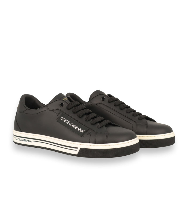 Dolce & Gabbana Sneaker schwarz aus Leder Größe 40 für Herren