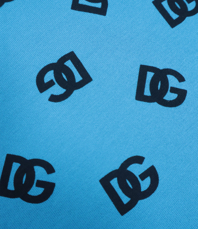Dolce & Gabbana T-Shirt blau mit DG-Logo-Print Größe 3 Jahre