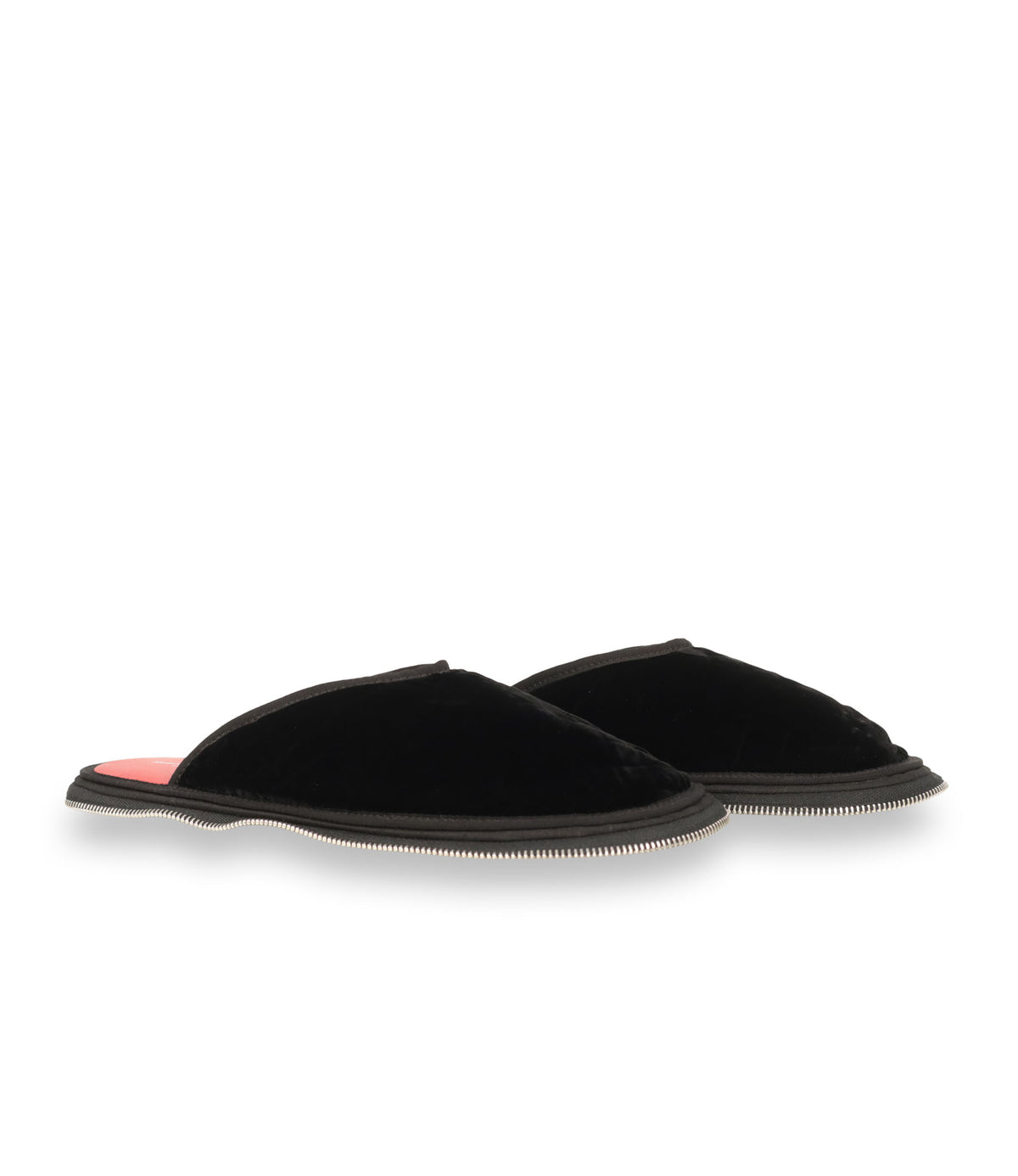 Maison Margiela schwarze Samt Hausschuhe Größe 43 mit Tabi-Sohle