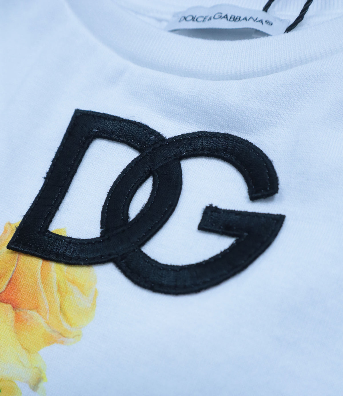 Dolce & Gabbana T-Shirt Größe 3 Jahre weiß mit Rosenprint im Dolce & Gabbana Sale