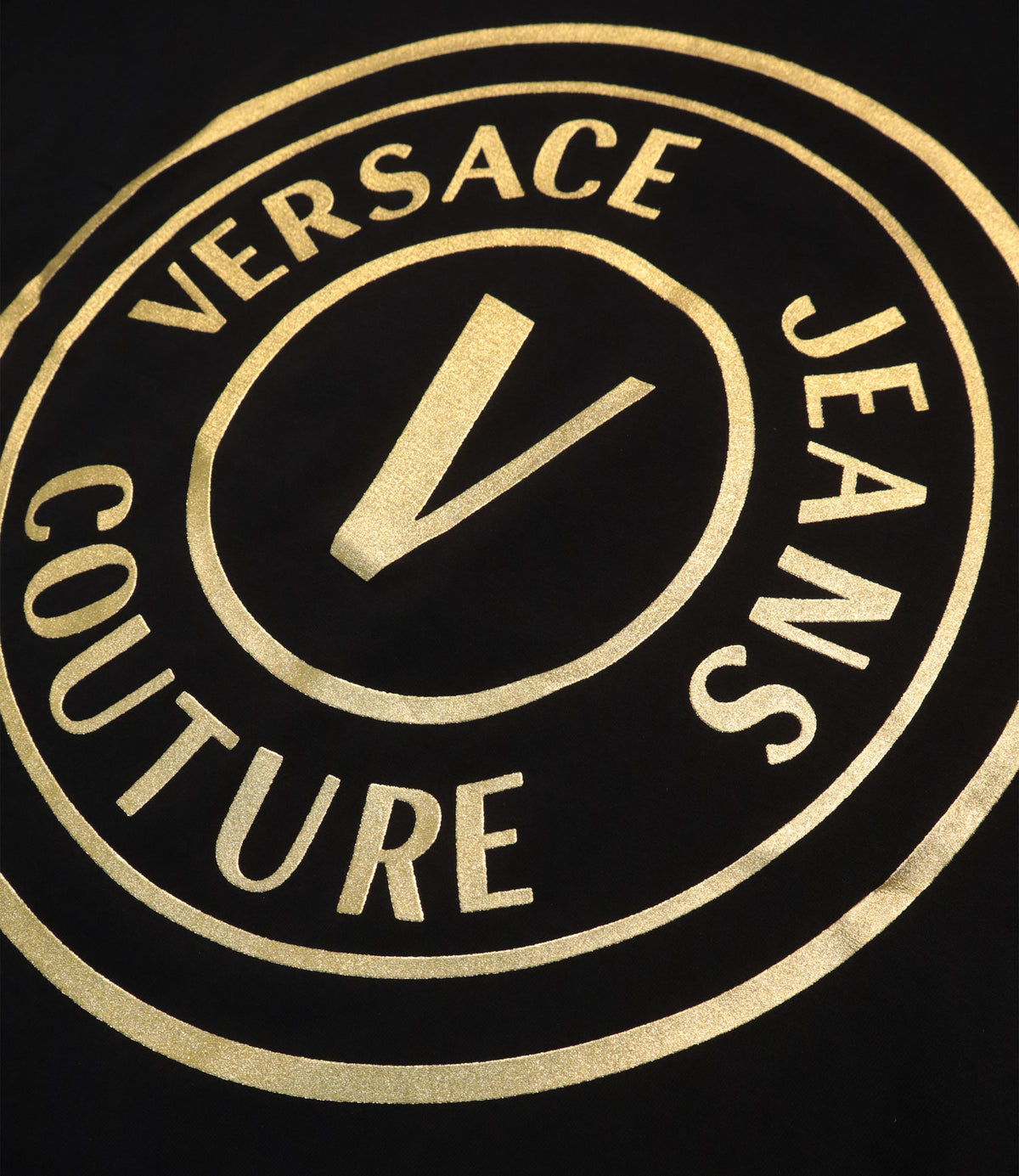 Versace Jeans Couture T-Shirt Schwarz Gold Herren XL Luxus Designer Shirt