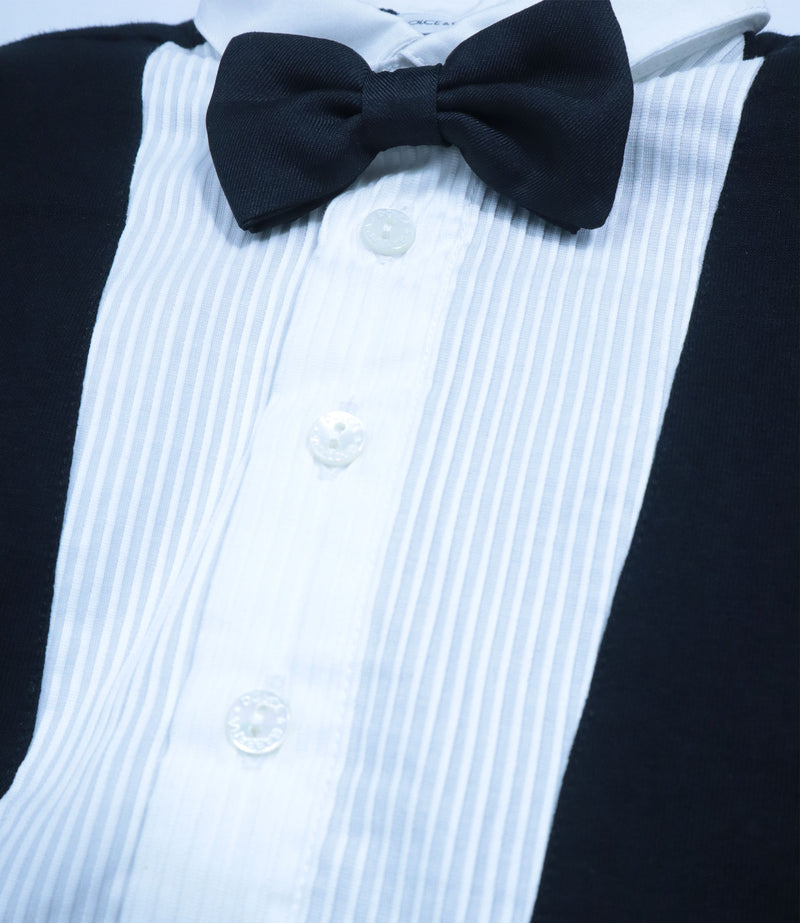 Dolce & Gabbana Baby Strampler schwarz weiß im Smoking Design Größe 6-9 Monate