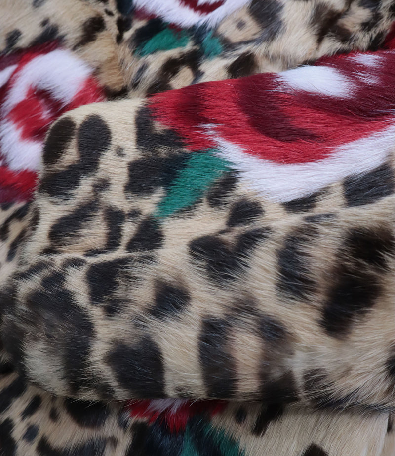 Dolce & Gabbana Felljacke Größe 3 Jahre mit Leo-Print und Rosen im Dolce & Gabbana Sale