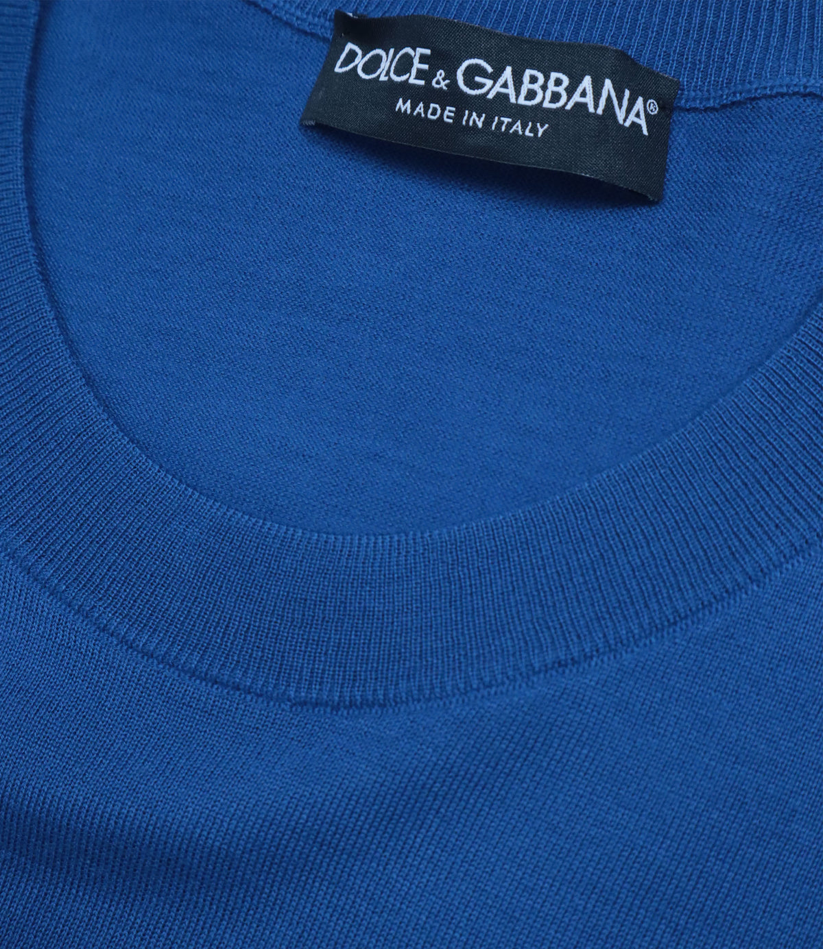 Dolce & Gabbana Pullover Größe 54 aus blauem Kaschmir im Sale