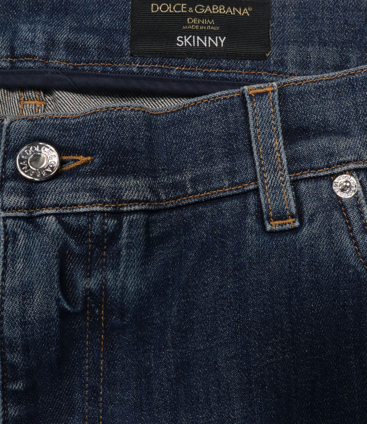 Dolce & Gabbana Skinny Jeans blau Herren Made in Italy Denim Jeans im Sale