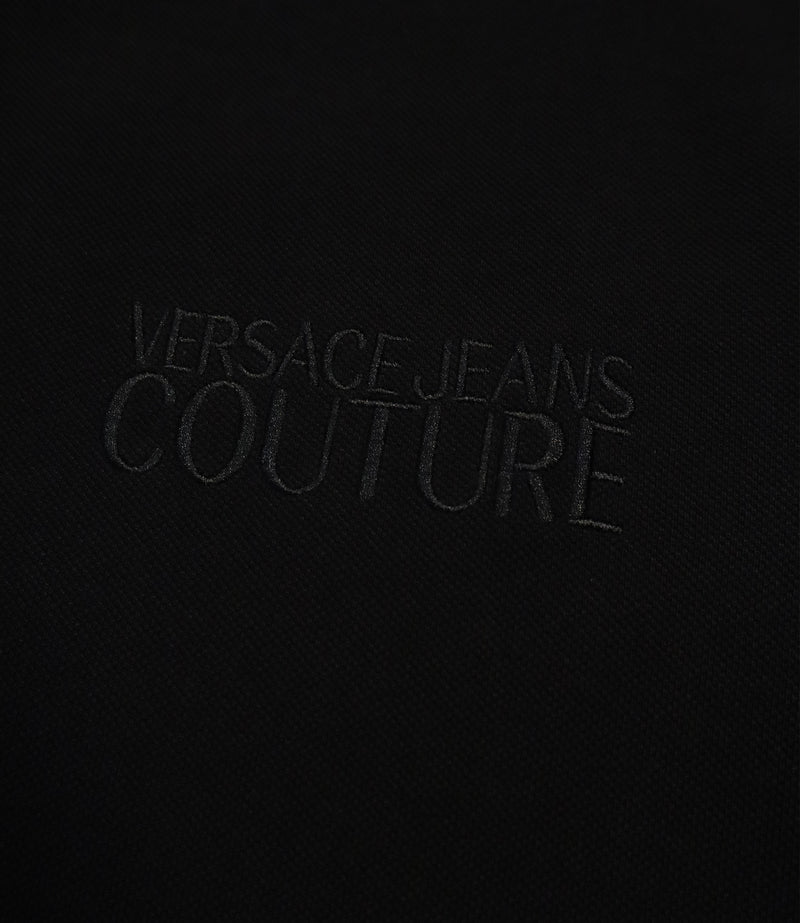 Versace Jeans Couture Poloshirt Schwarz Gold Größe M Herrenmode Luxus