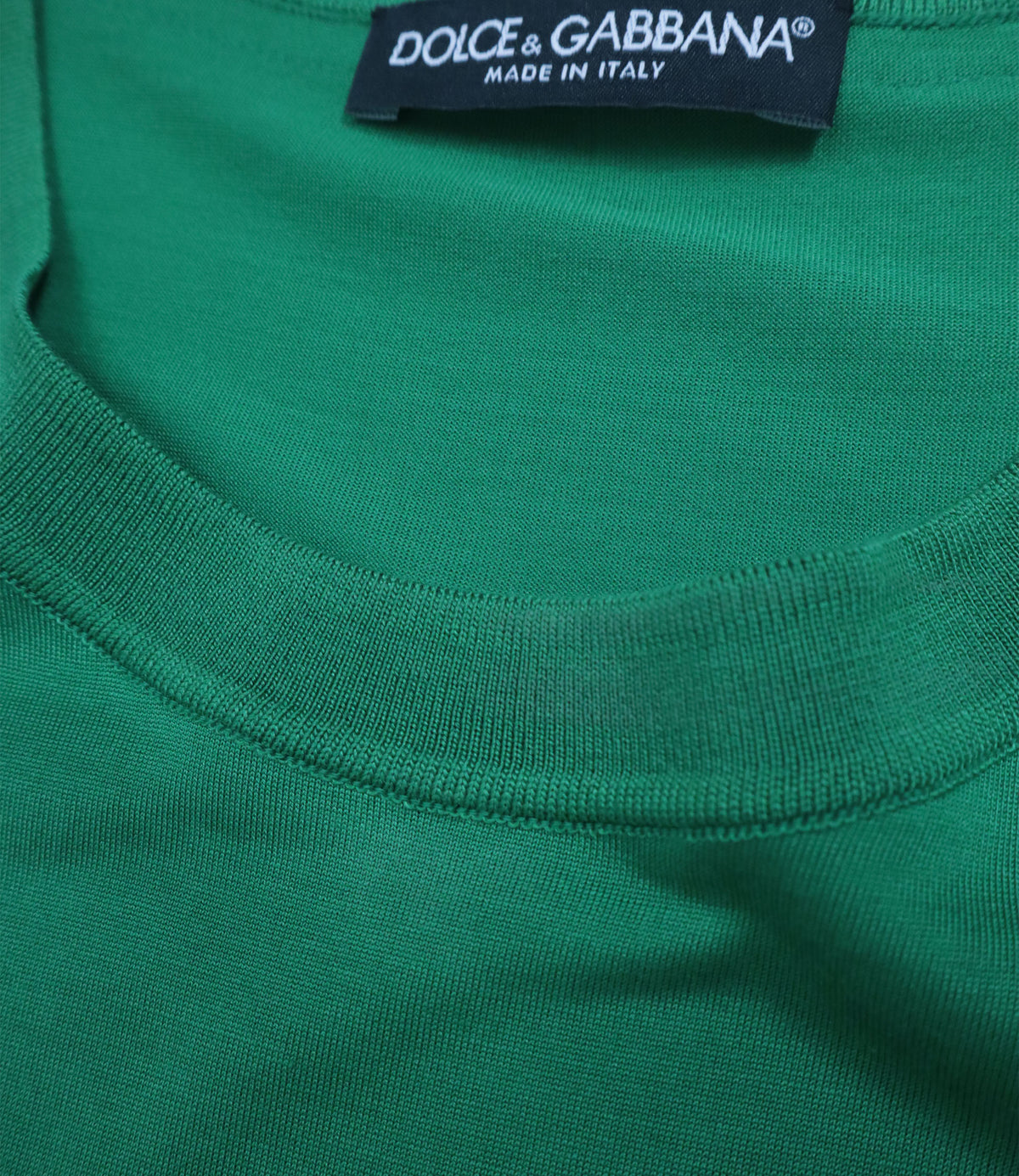 Dolce & Gabbana grünes Herren T-Shirt aus Baumwolle Größe 52