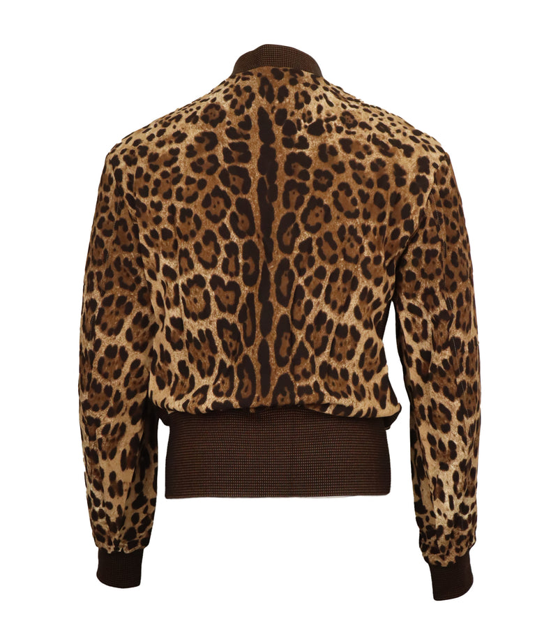 Dolce & Gabbana Jacke Größe M Leopardenmuster mit Sneak Peek Patch