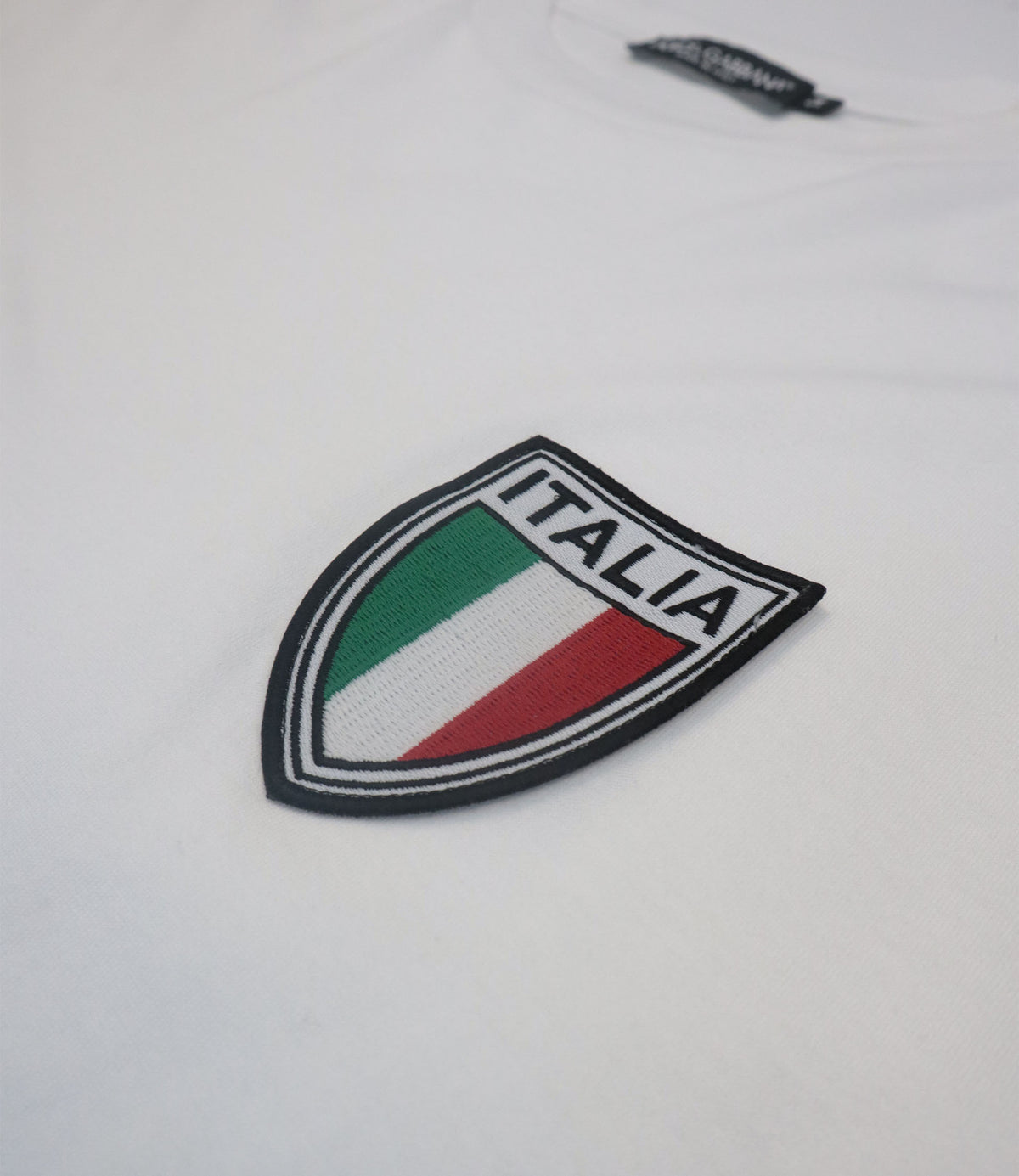 Dolce & Gabbana T-Shirt weiß Italia Patch Herren IT54