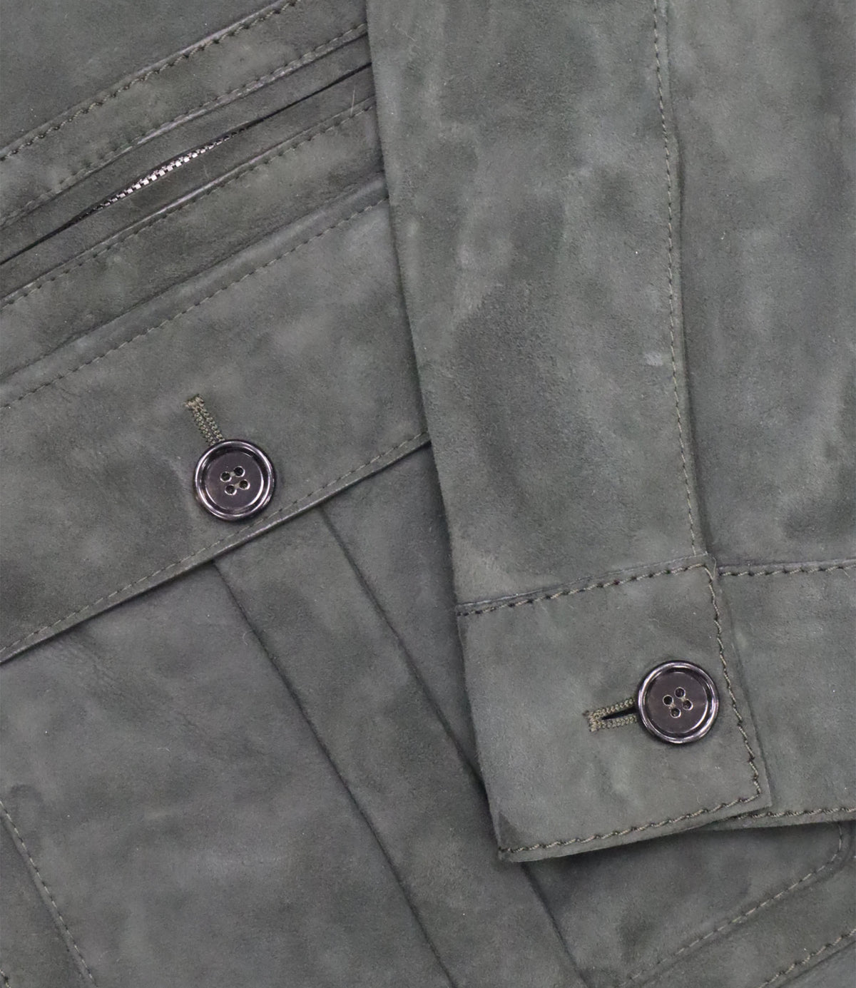 Dolce & Gabbana Jacke dunkelgrün Größe 54 mit Taschen und Knopfleiste