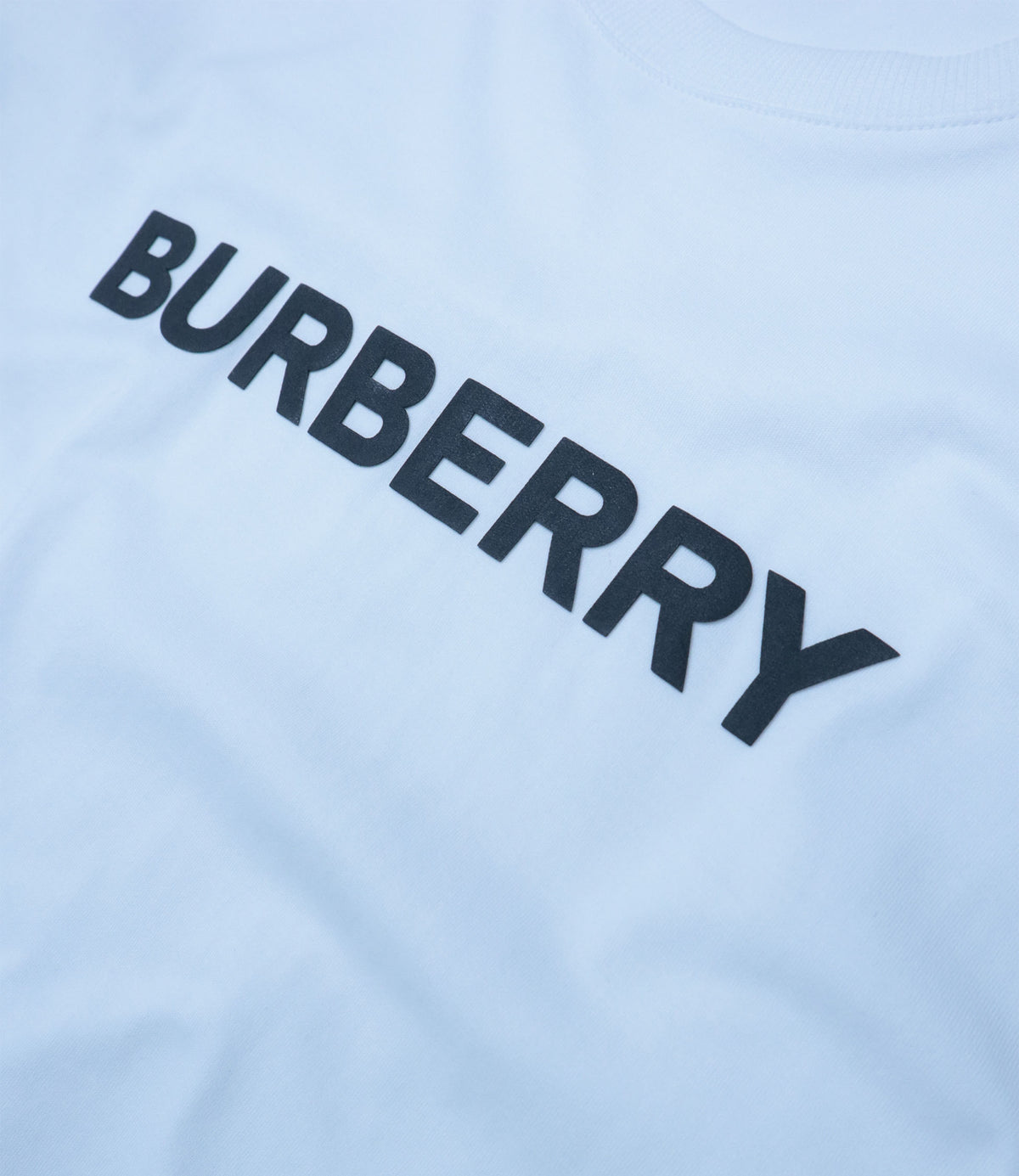Burberry T-Shirt XS weiß Baumwolle mit Logo Print