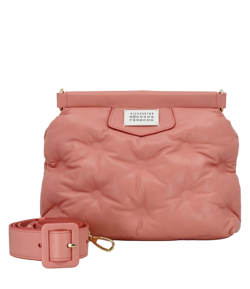Maison Margiela Handtasche rosa gesteppt aus Leder