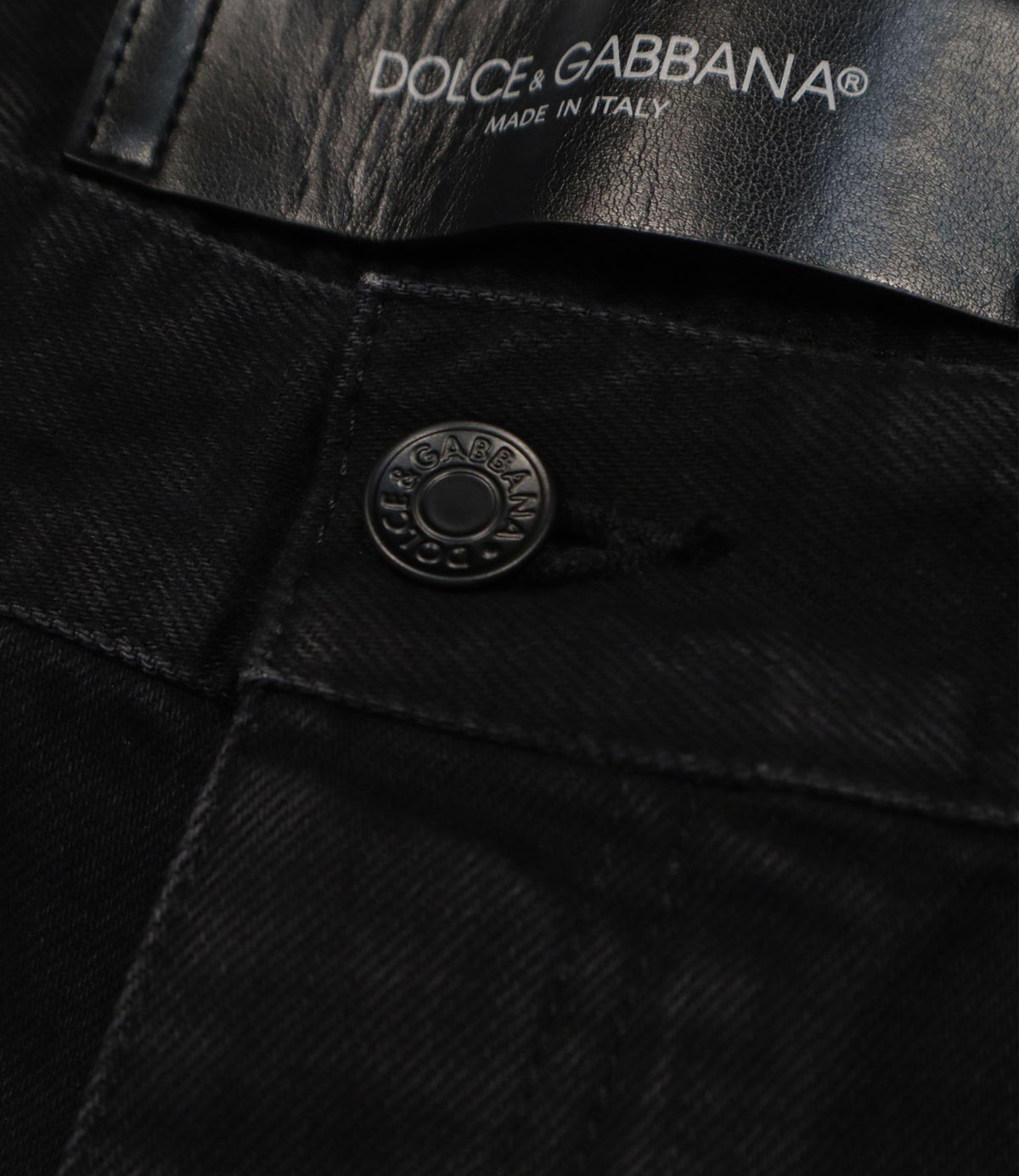 Dolce & Gabbana schwarze Herren Jeans mit Used-Effekten Größe 56 Made in Italy