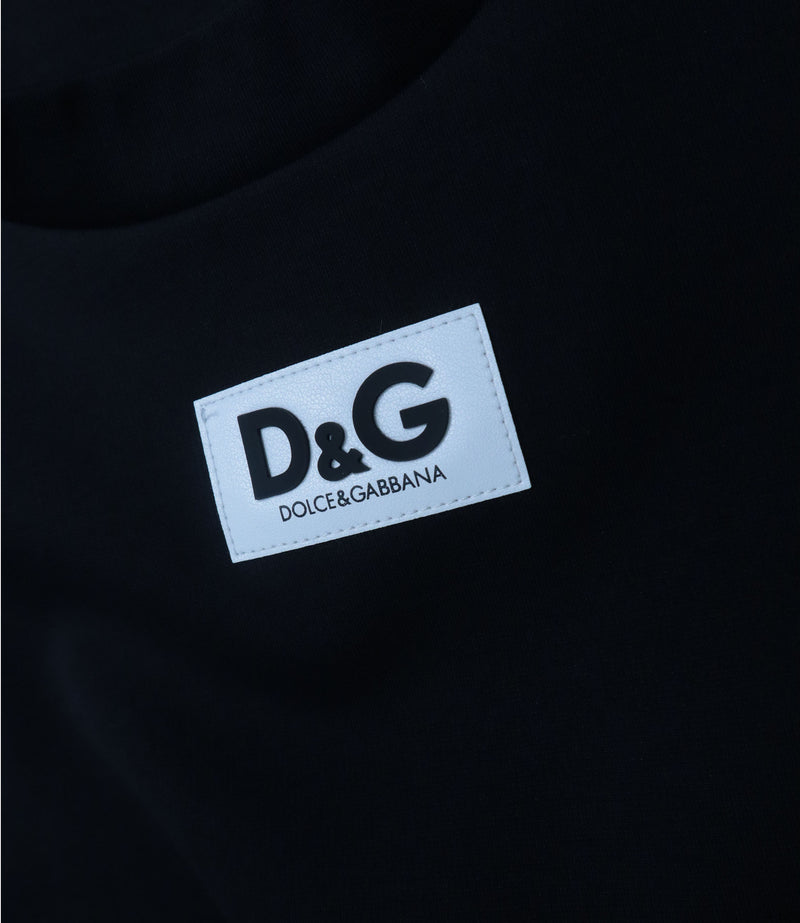 Dolce & Gabbana T-Shirt dunkel Baumwolle Logo vorne