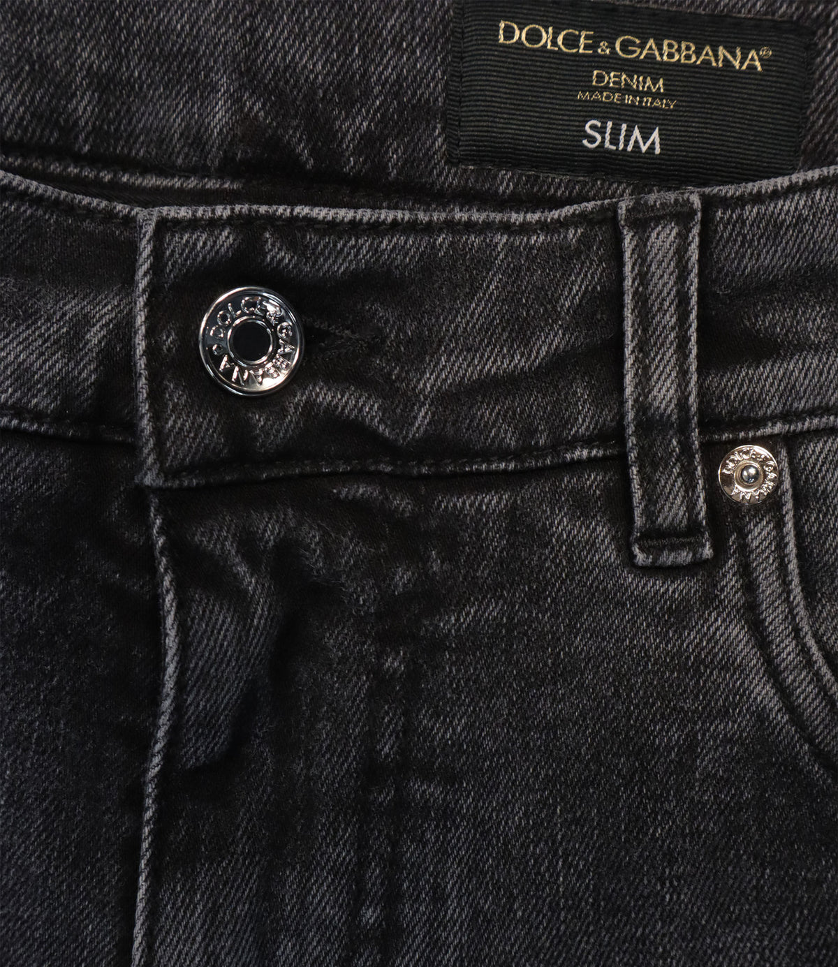 Dolce & Gabbana Jeans Größe 48 in Anthrazit aus Baumwoll-Stretch-Denim mit Slim-Fit-Schnitt und italienischer Verarbeitung.