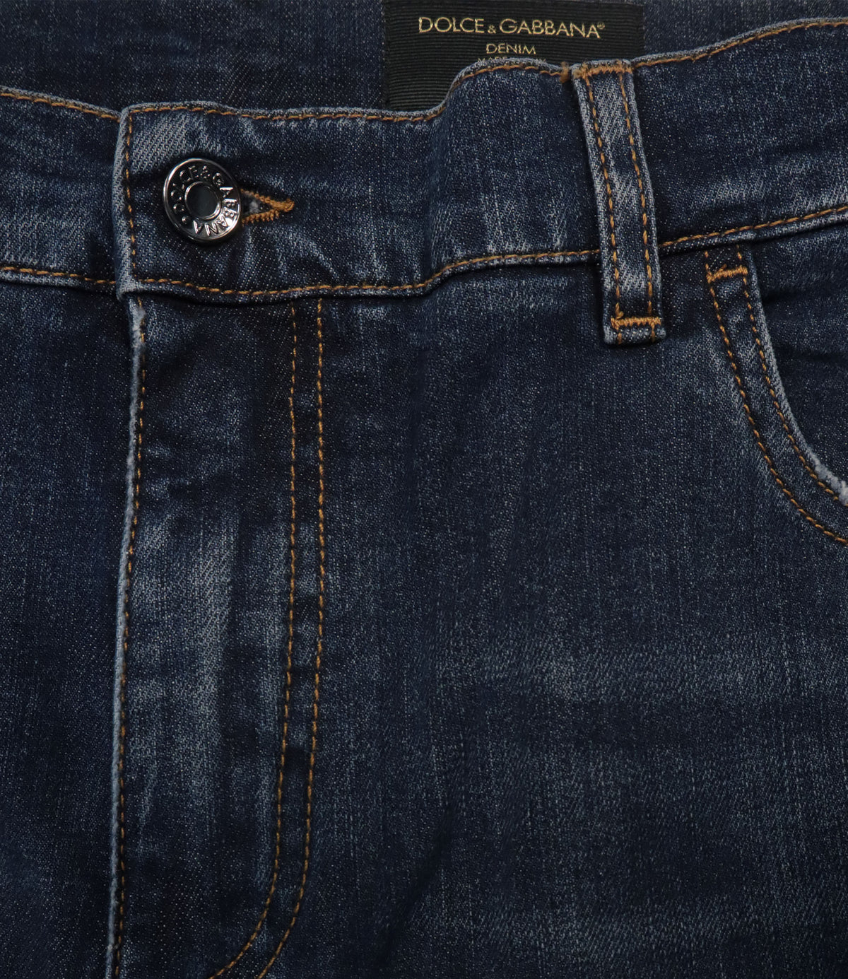Dolce & Gabbana Slim Fit Herrenjeans blau IT 58 Made in Italy
