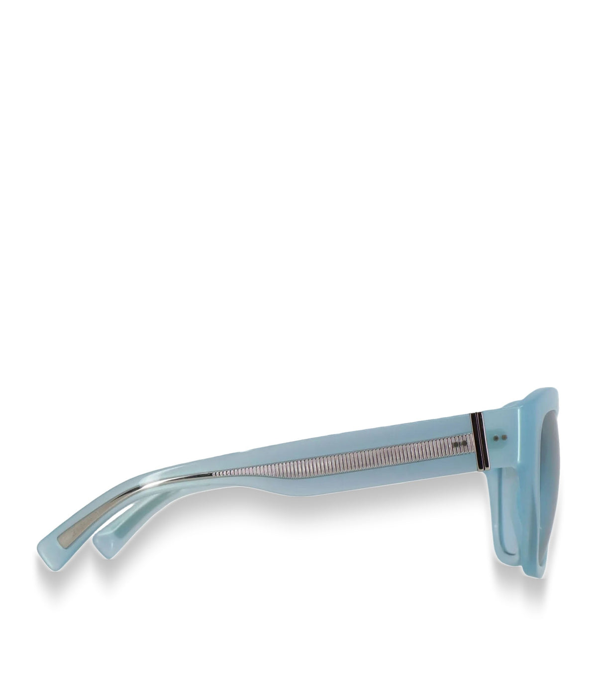 Dolce & Gabbana Sonnenbrille transparent blau modern minimalistisch Luxus Accessoire