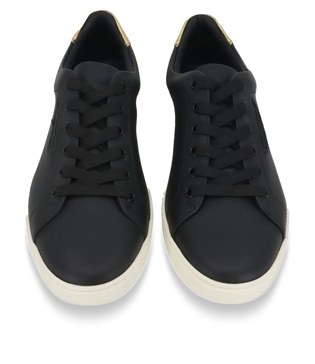 Dolce & Gabbana Sneaker schwarz gold Leder Größe 39