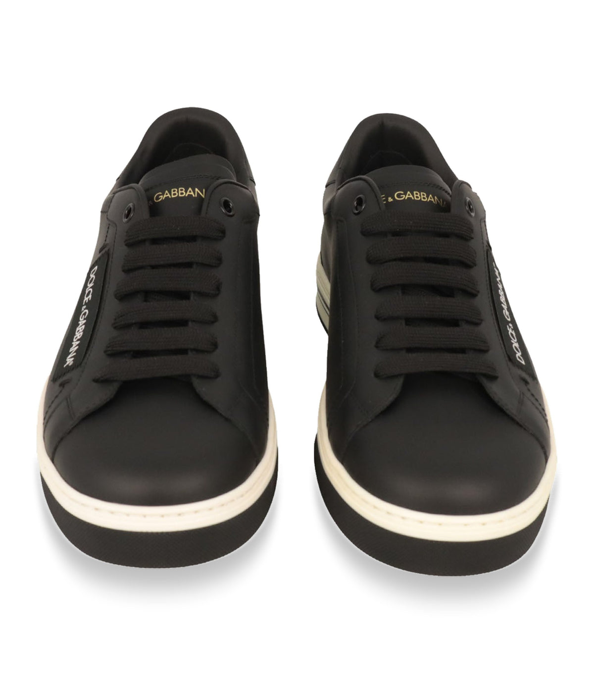 Dolce & Gabbana Sneaker schwarz aus Leder Größe 40 für Herren