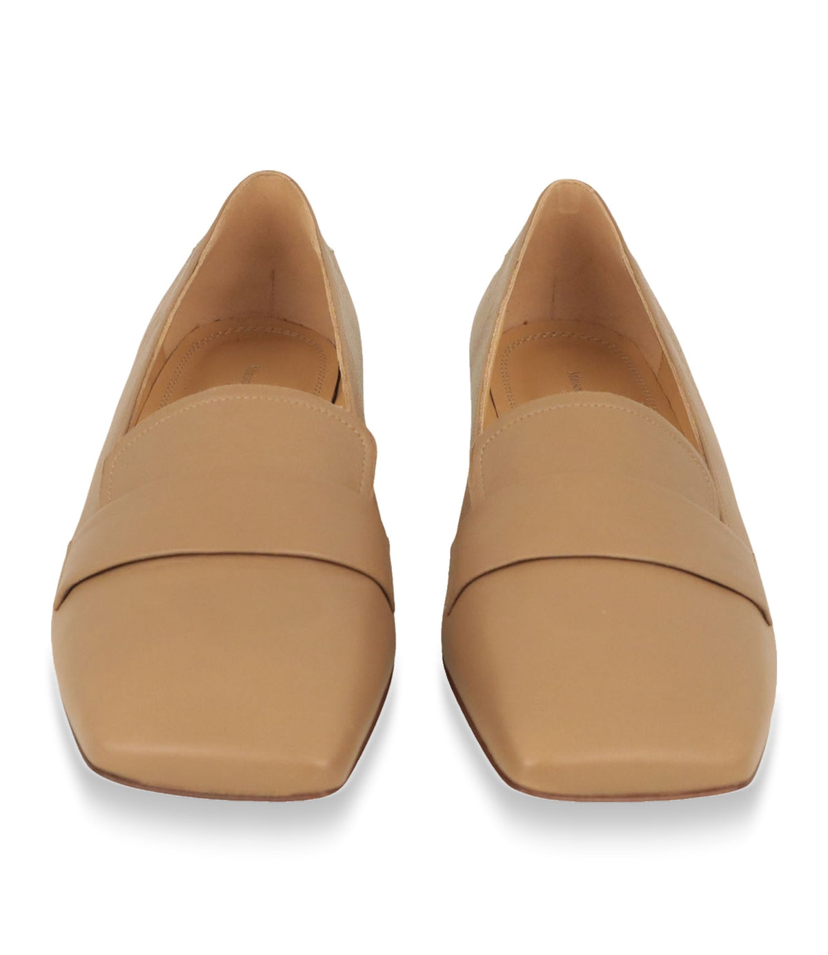 Maison Margiela Damen Loafer Größe 39 aus beigem Glattleder mit Blockabsatz