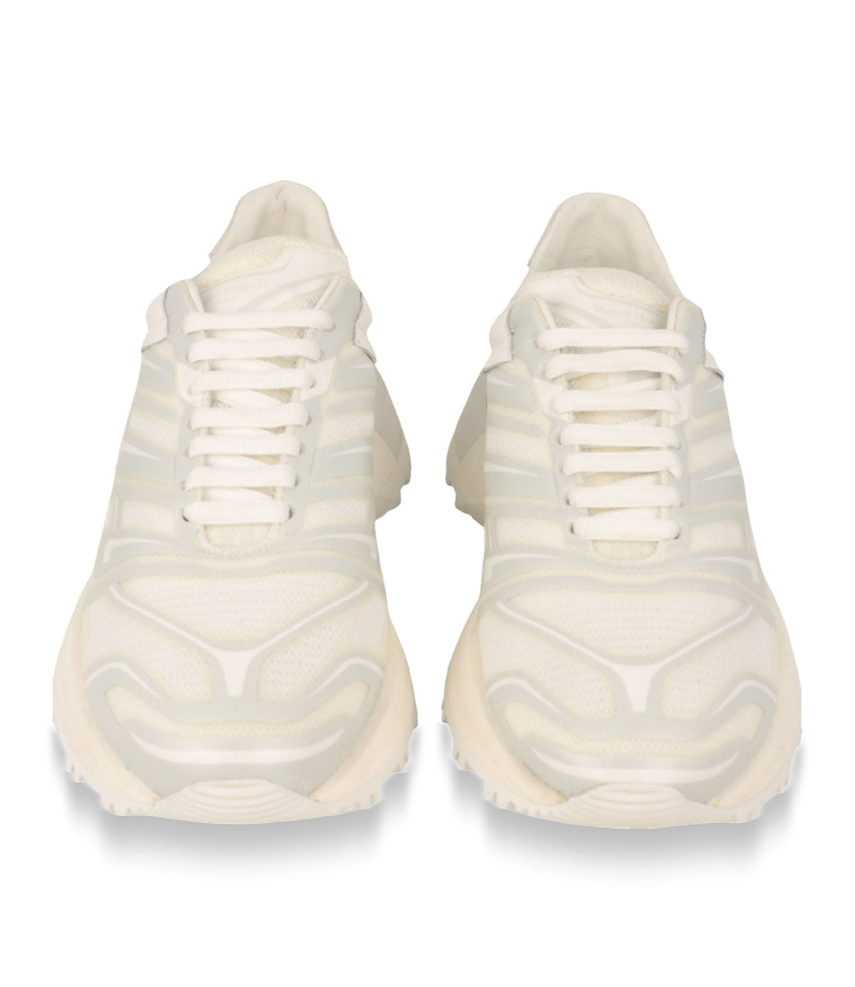 Maison Margiela Sneaker Größe 40 in Off-White aus Mesh und Leder