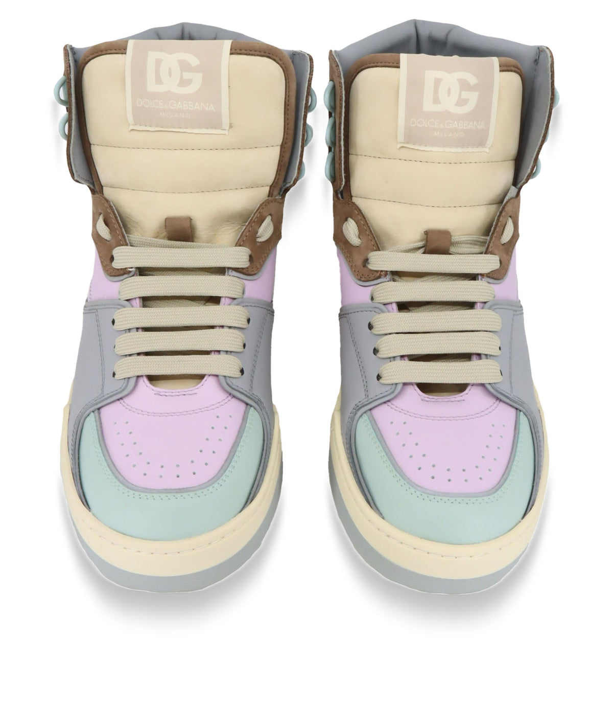 Dolce & Gabbana High-Top Sneaker pastel multicolor Größe 39