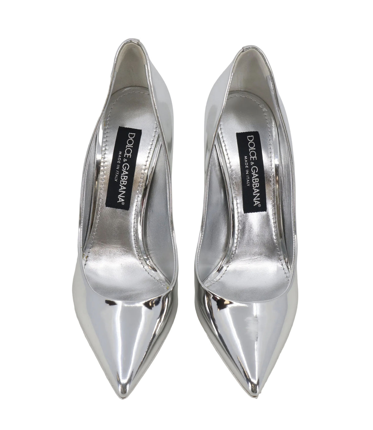 Dolce & Gabbana High Heels silber metallic Größe 40 elegant