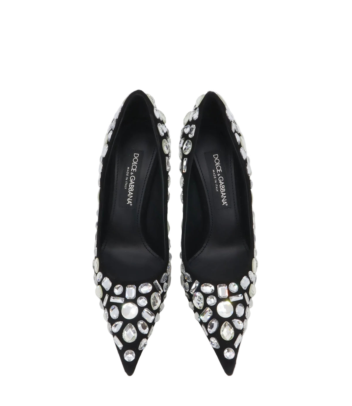 Dolce & Gabbana High Heels schwarz mit Kristallen Größe 39