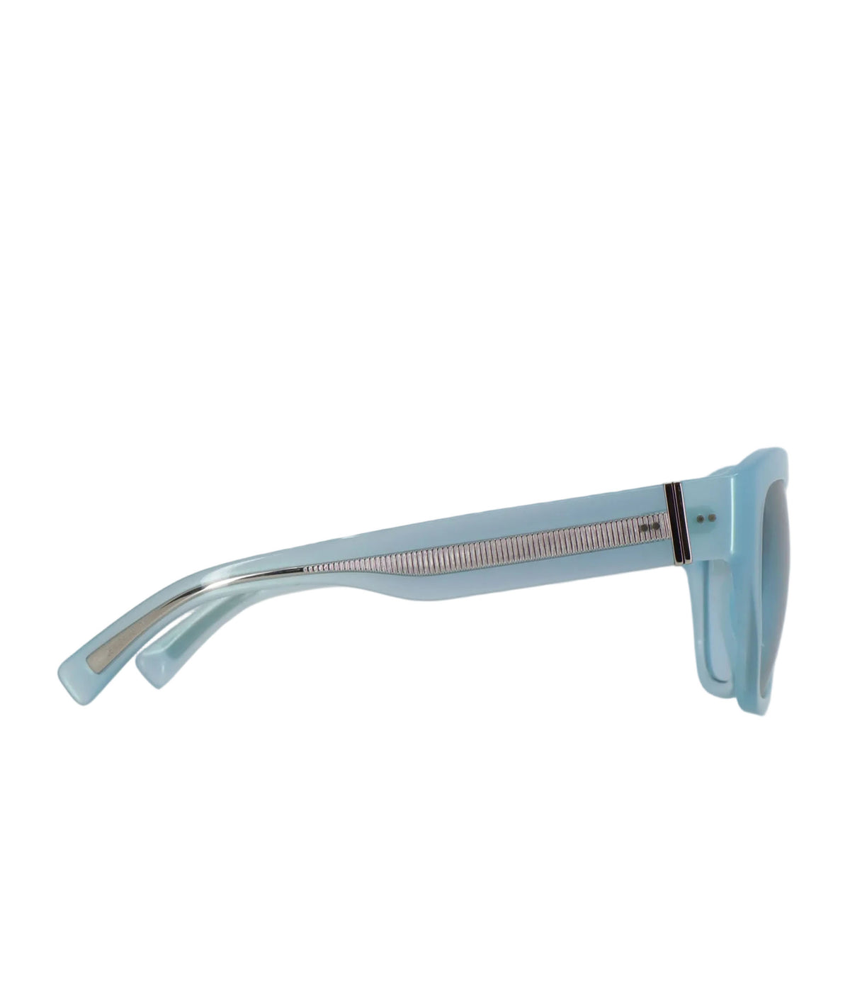 Dolce & Gabbana Sonnenbrille transparent blau modern minimalistisch Luxus Accessoire