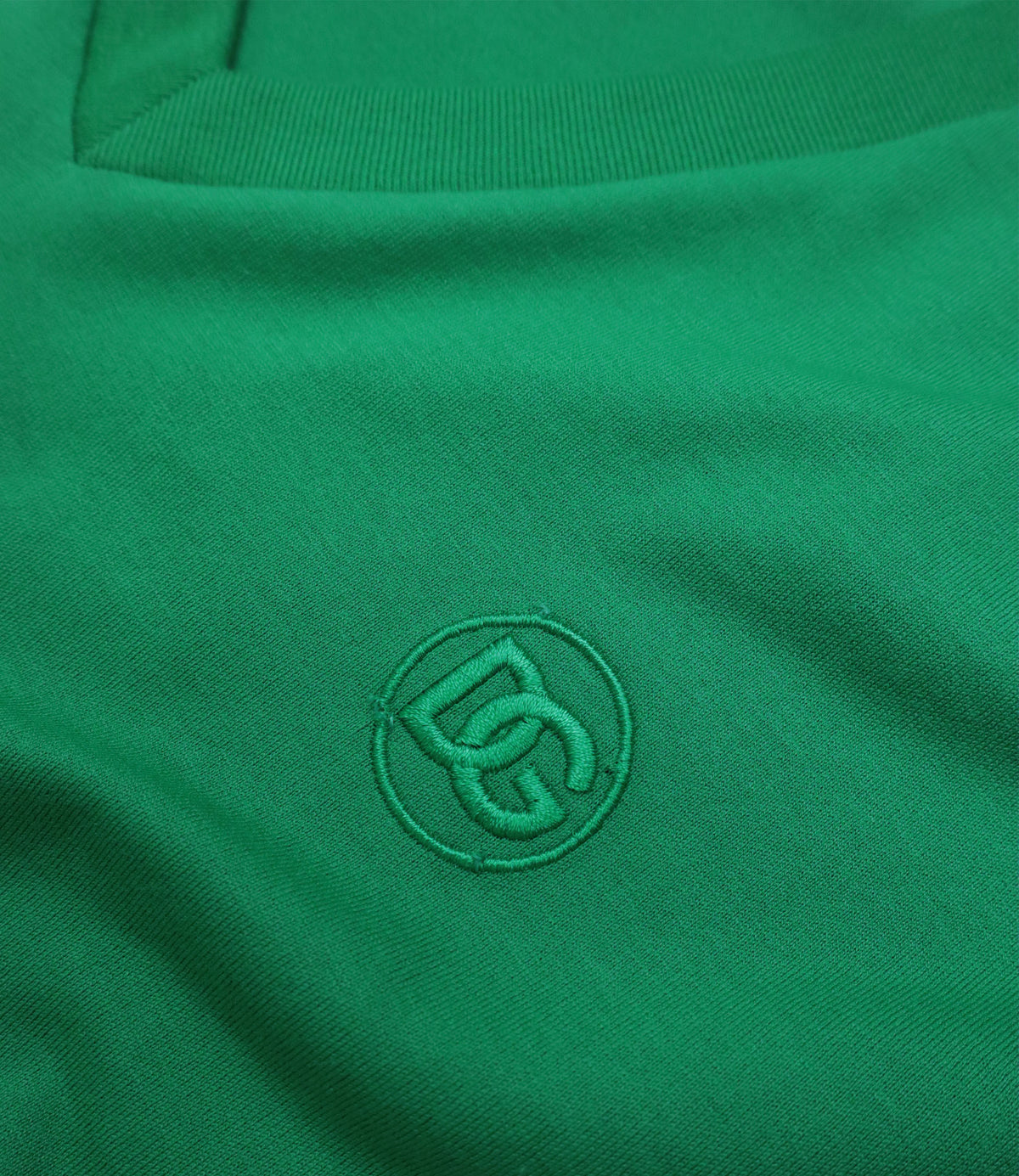 Dolce & Gabbana Herren T-Shirt grün aus Baumwolle Größe 50 mit V-Ausschnitt