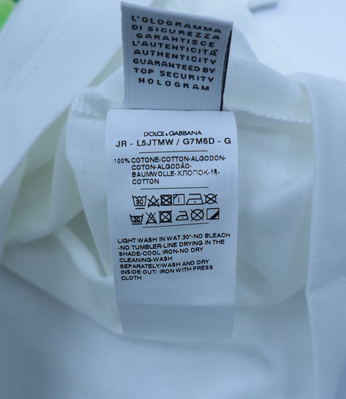 Dolce & Gabbana Kinder T-Shirt mit Zitronenprint aus Baumwolle in Weiß und Rosa
