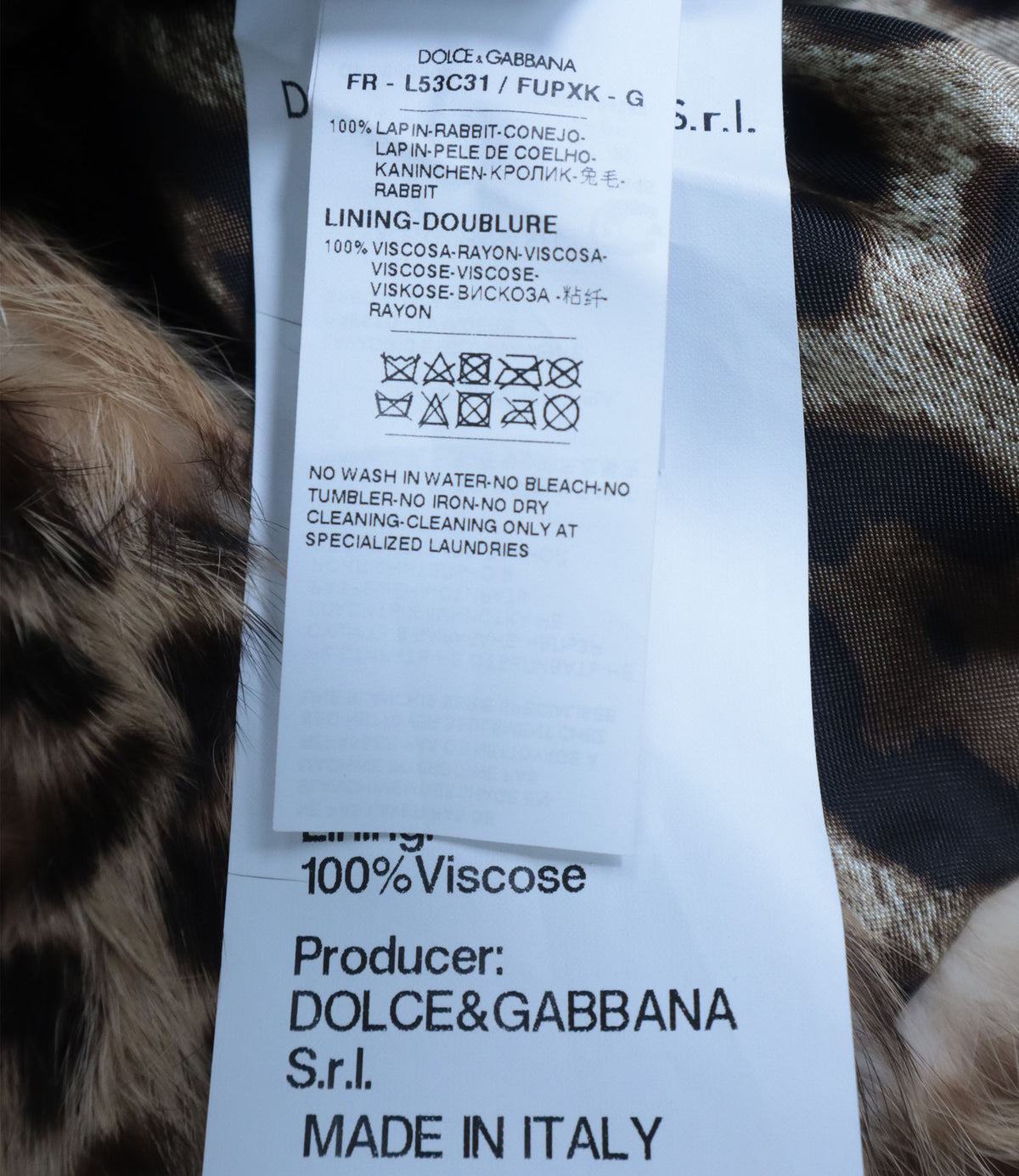 Dolce & Gabbana Felljacke Größe 3 Jahre mit Leo-Print und Rosen im Dolce & Gabbana Sale