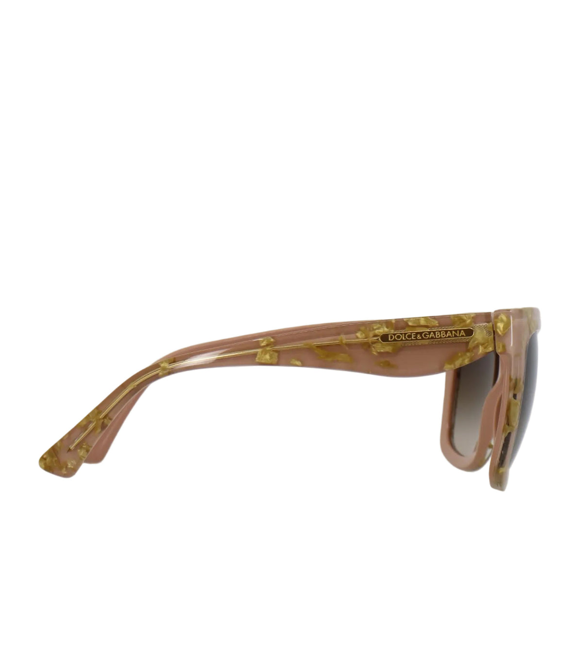 Dolce & Gabbana Sonnenbrille beige gold marmoriert elegant luxuriös Designer Accessoire