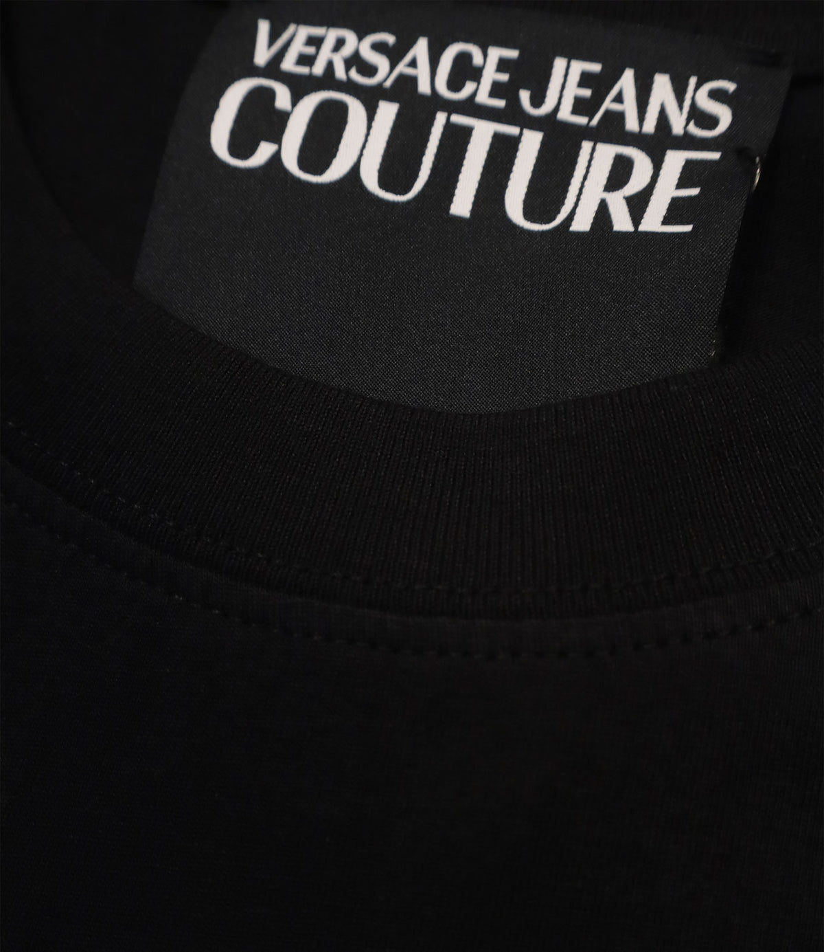 Versace Jeans Couture T-Shirt schwarz mit barockem Goldprint Größe M