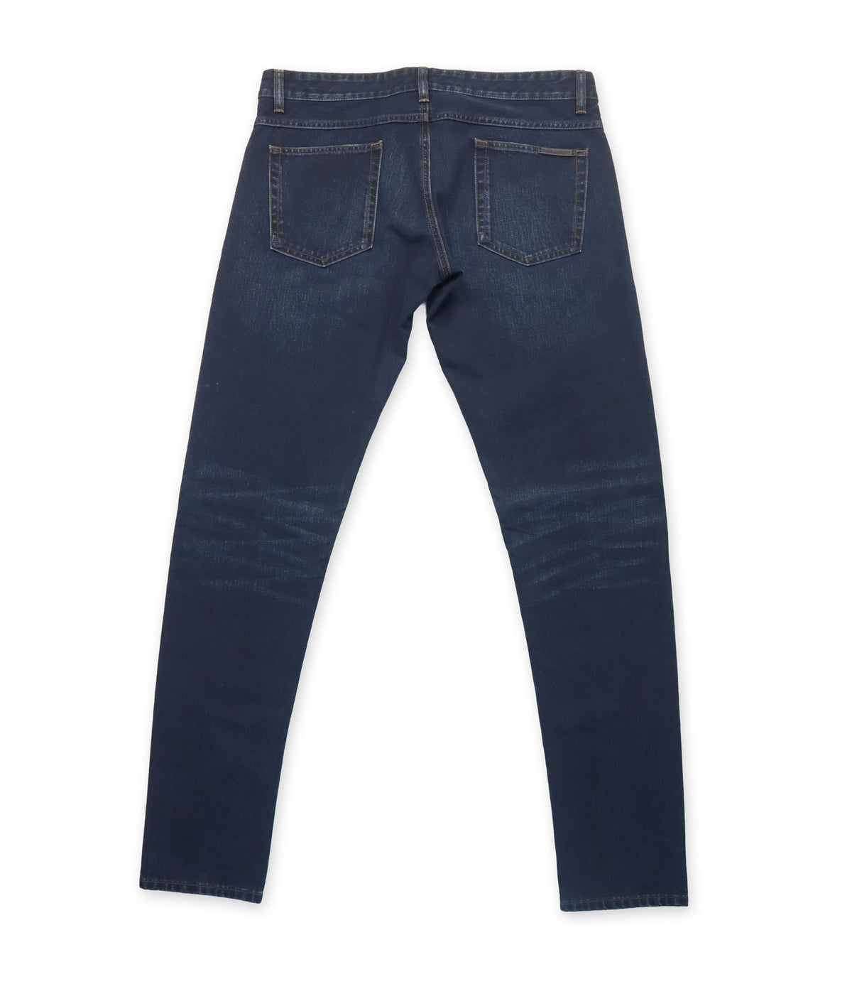 Dolce & Gabbana Jeans Größe 50 aus dunkelblauem Denim Made in Italy mit klassischem Regular Fit und dezenter Waschung.