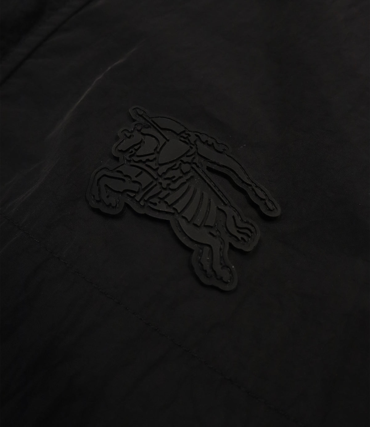 Burberry Herrenjacke schwarz Größe M mit Stehkragen und Logo-Detail